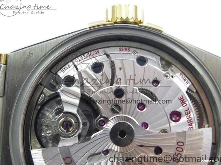 0303 Constellation 38mm SS YG VSF 1:1 Best Edition White Textured Dial on SS YG Bracelet A8500 Super Clone Upgraded 7922